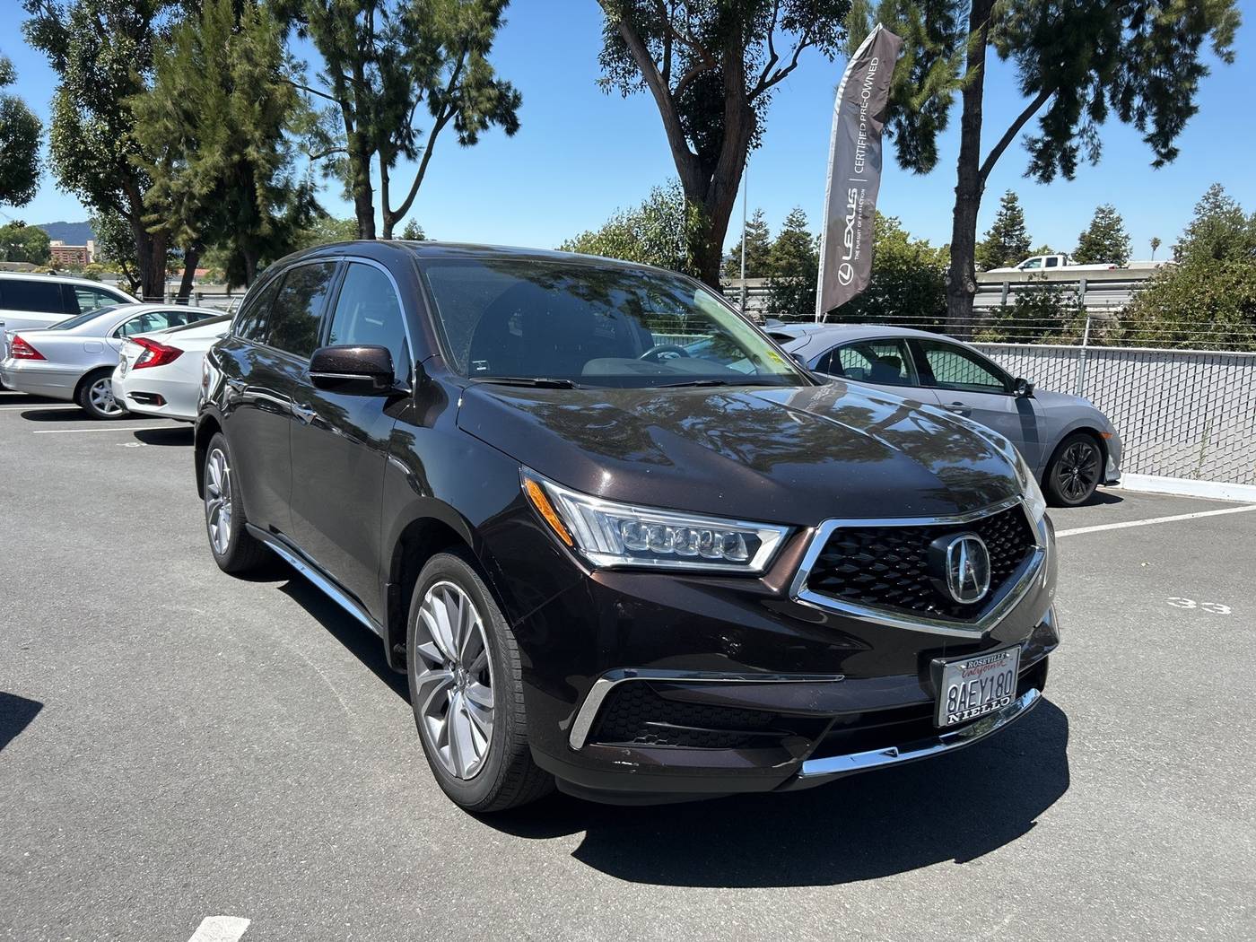 2017 Acura MDX Technology Package — SUV — 38,742 mi — Concord, CA
