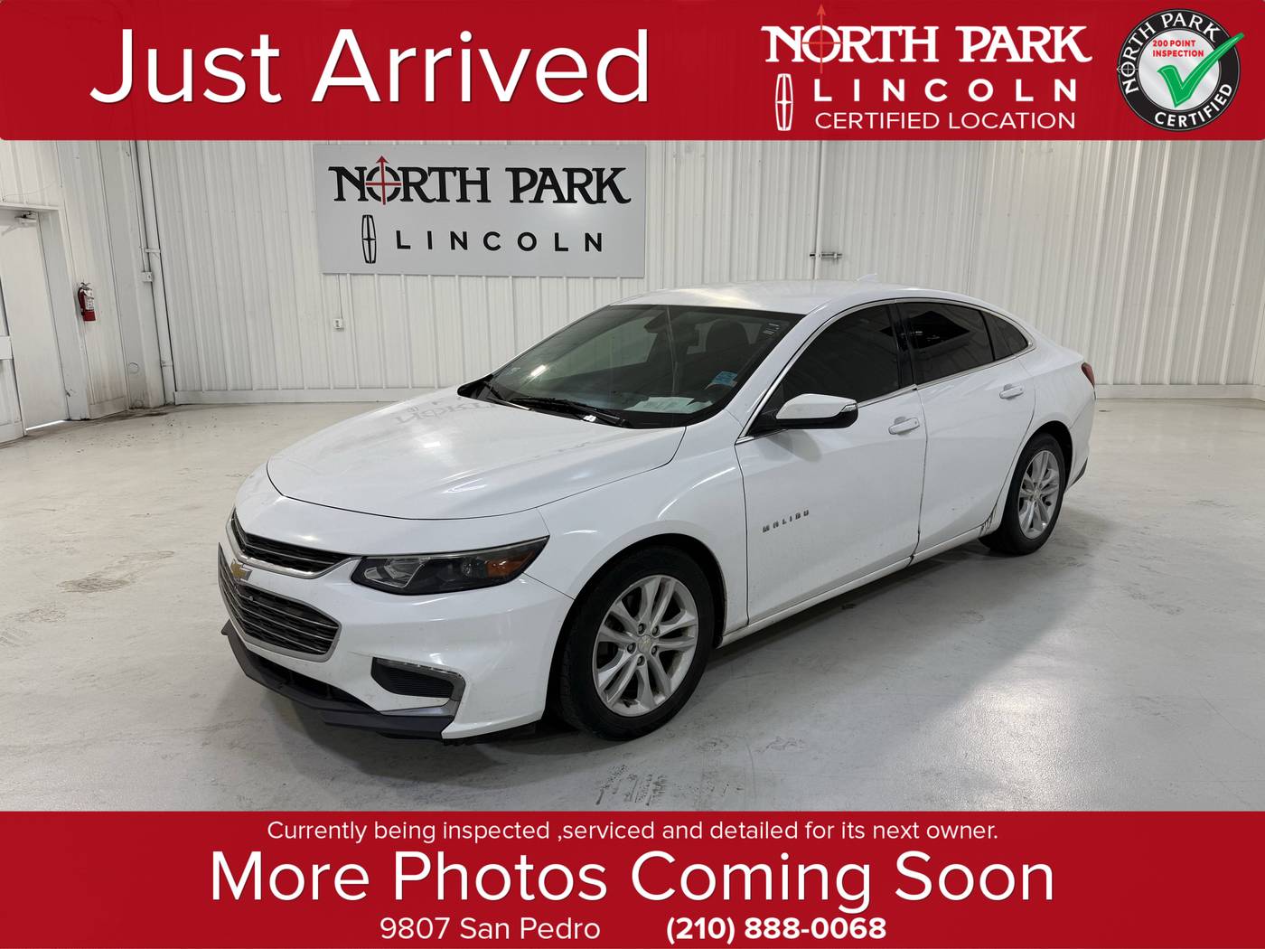 2017 Chevrolet Malibu LT — Sedan — 122,169 mi — San Antonio, TX