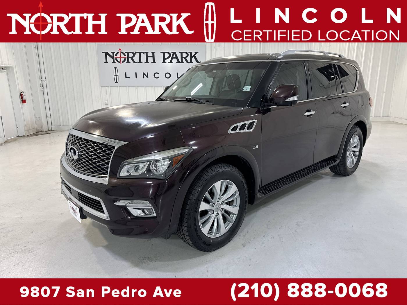2015 INFINITI QX80 Standard — SUV — 168,165 mi — San Antonio, TX
