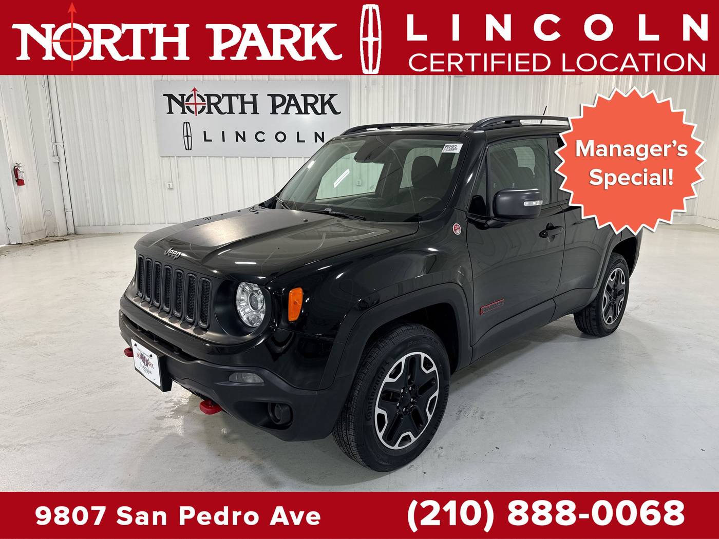 2017 Jeep Renegade Trailhawk — SUV — 69,651 mi — San Antonio, TX