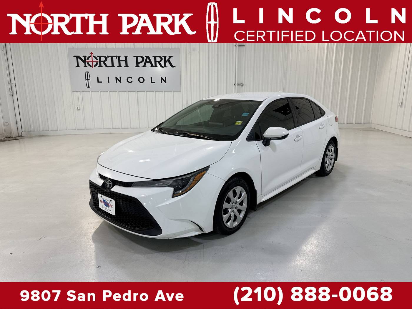 2020 Toyota Corolla LE — Sedan — 77,836 mi — San Antonio, TX