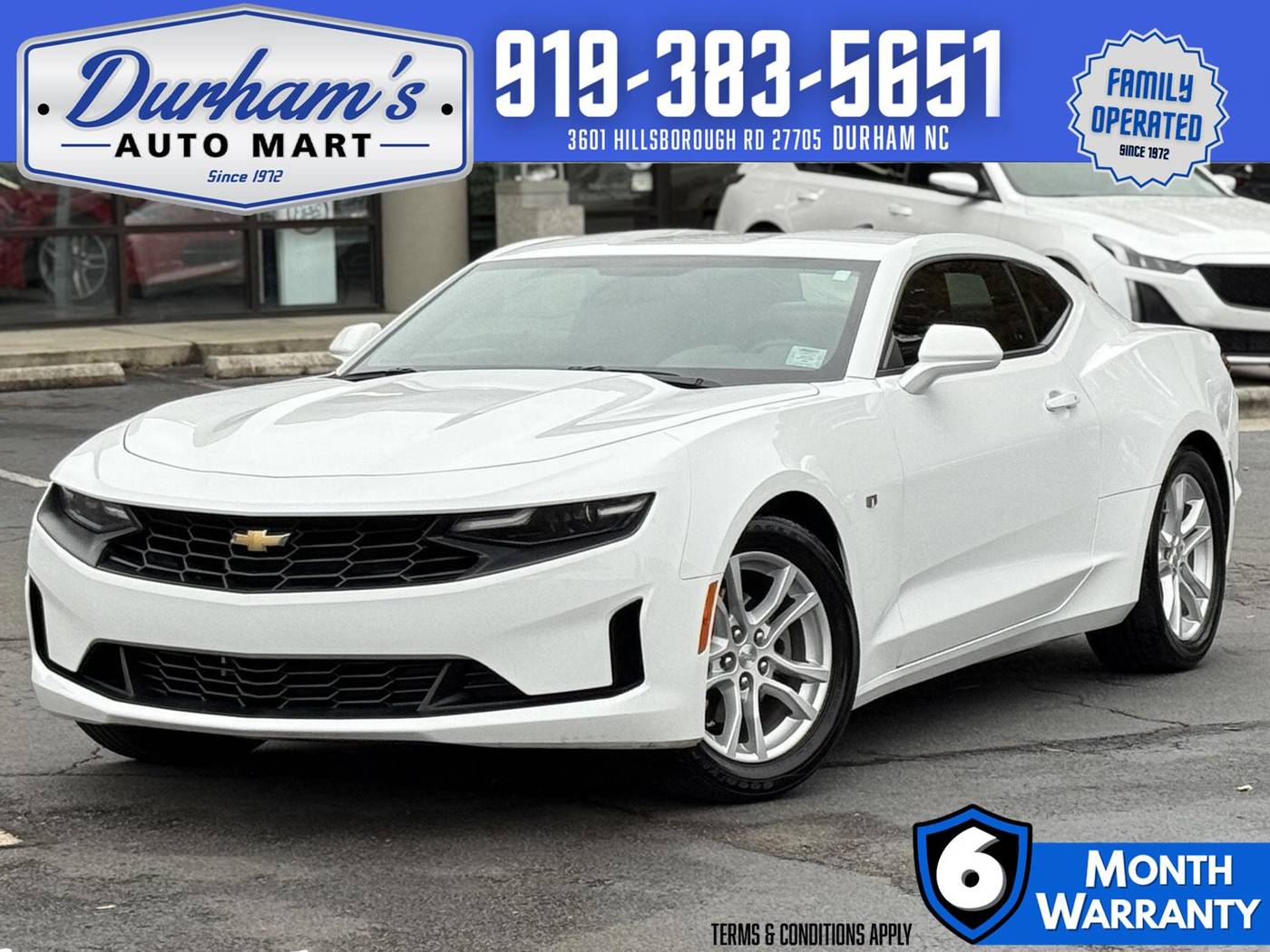 2020 Chevrolet Camaro 1LS — Coupe — 13,276 mi — Durham, NC