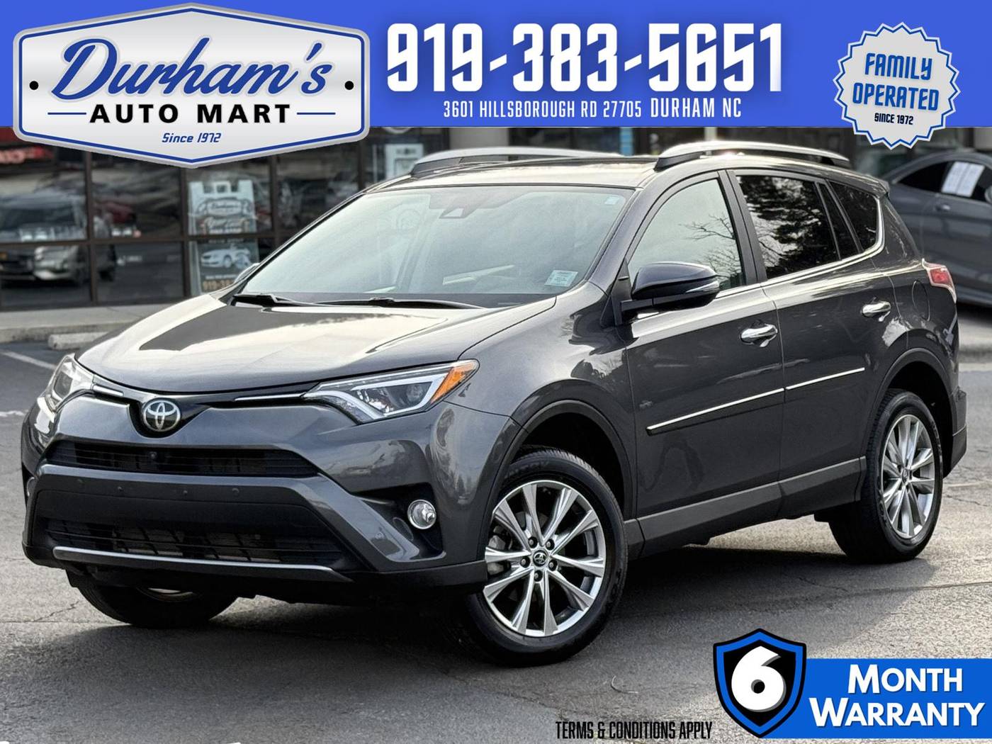 2018 Toyota RAV4 Limited — SUV — 38,034 mi — Durham, NC