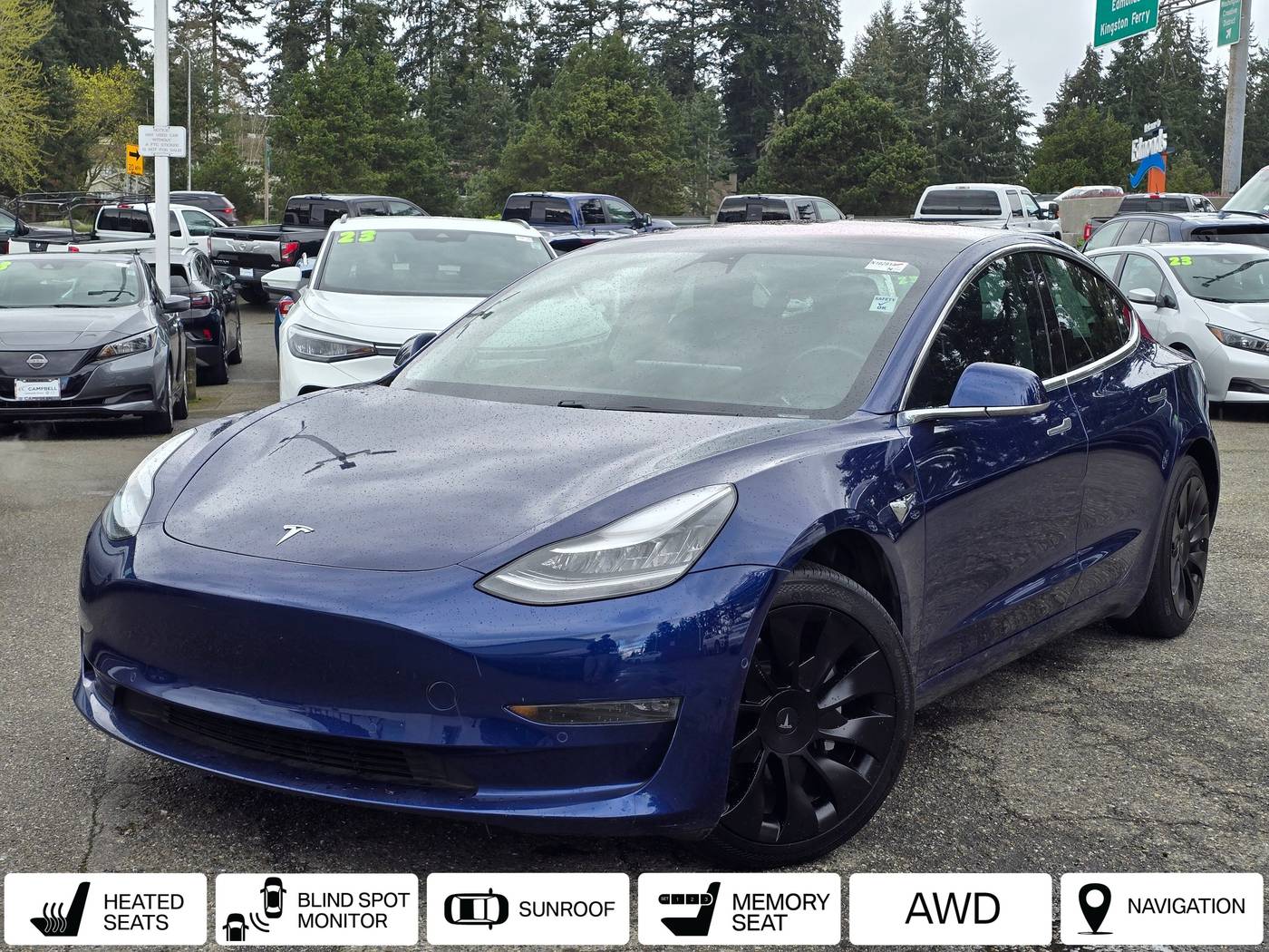 2019 Tesla Model 3 Long Range — Sedan — 41,699 mi — Edmonds, WA