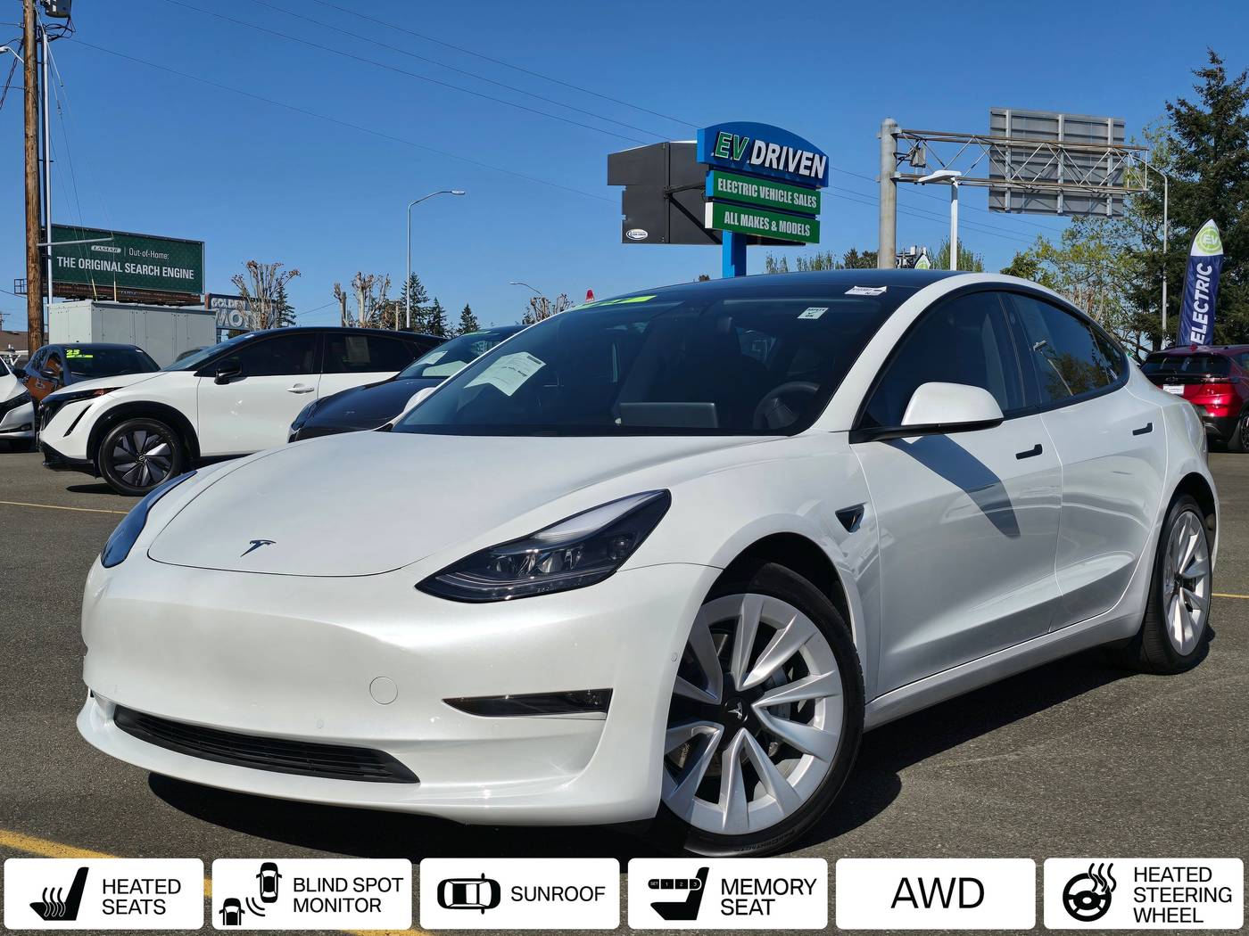 2021 Tesla Model 3 Long Range — Sedan — 14,086 mi — Edmonds, WA