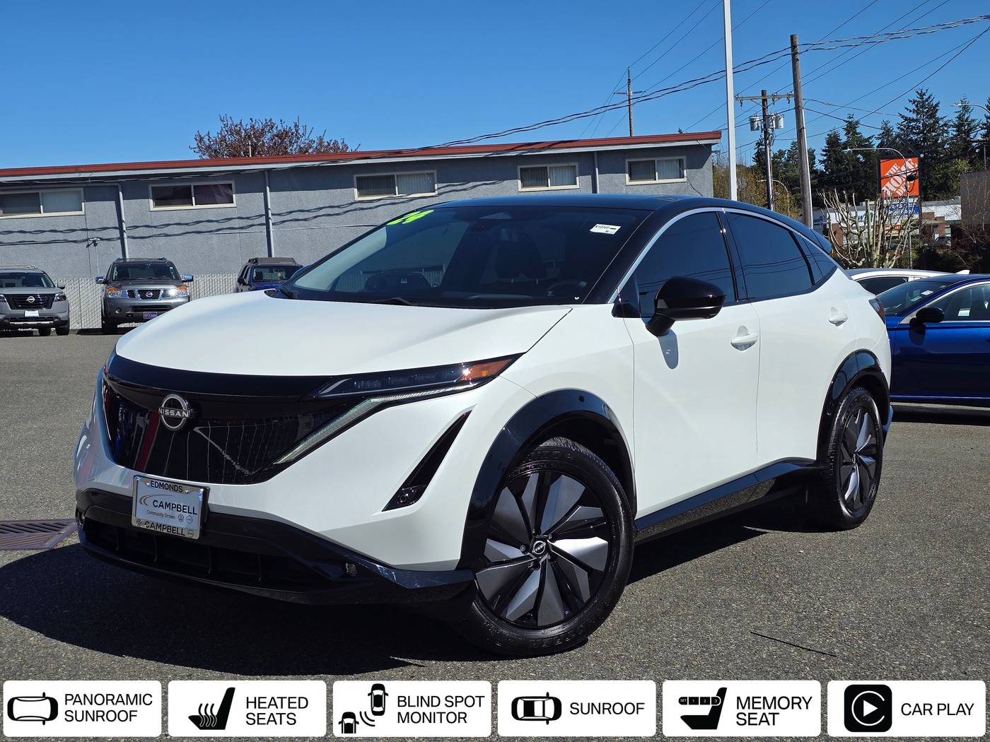 2024 Nissan Ariya EVOLVE+ — SUV — 2,916 mi — Edmonds, WA
