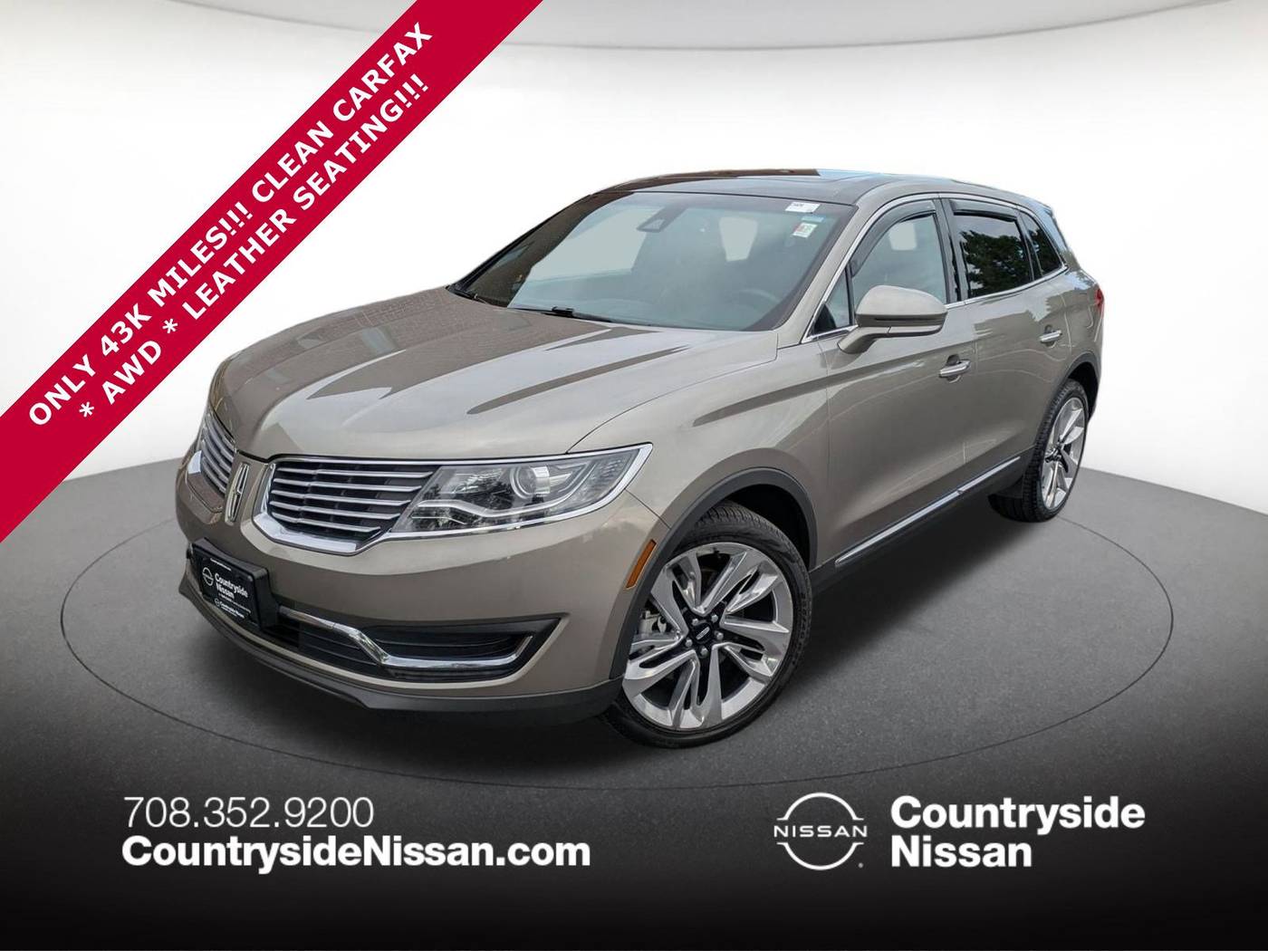 2016 Lincoln MKX Reserve — SUV — 42,488 mi — Countryside, IL