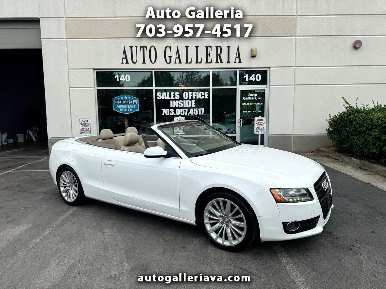 2012 Audi A5 Premium Plus — Convertible — 136,473 mi — Chantilly, VA