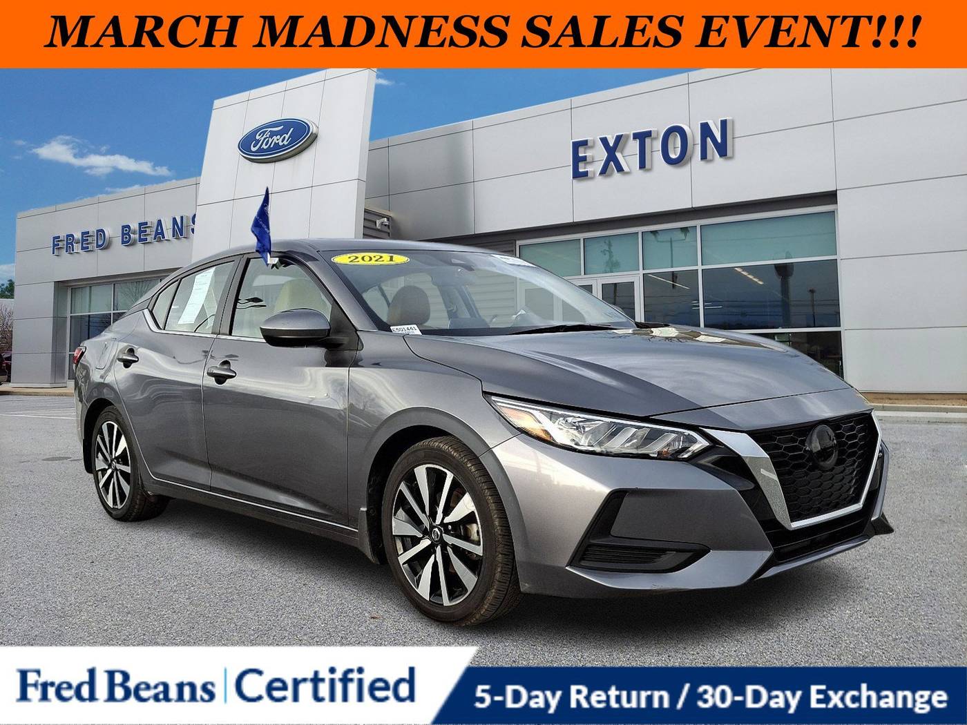 2021 Nissan Sentra SV — Sedan — 30,441 mi — Exton, PA