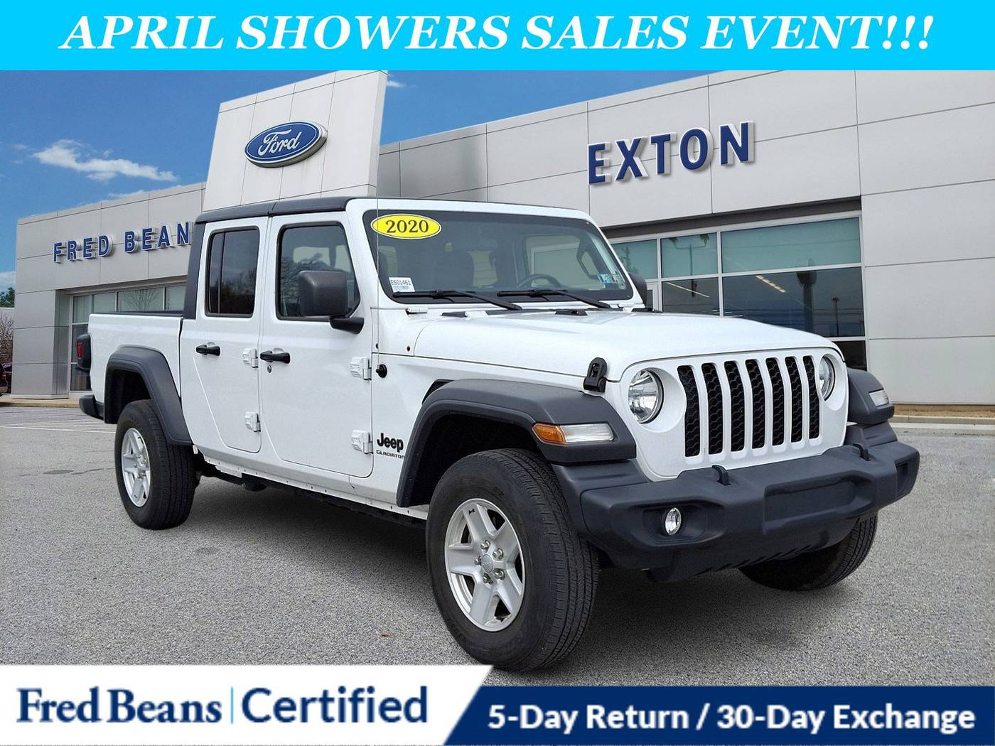 2020 Jeep Gladiator Sport S — Pickup Truck — 37,768 mi — Exton, PA