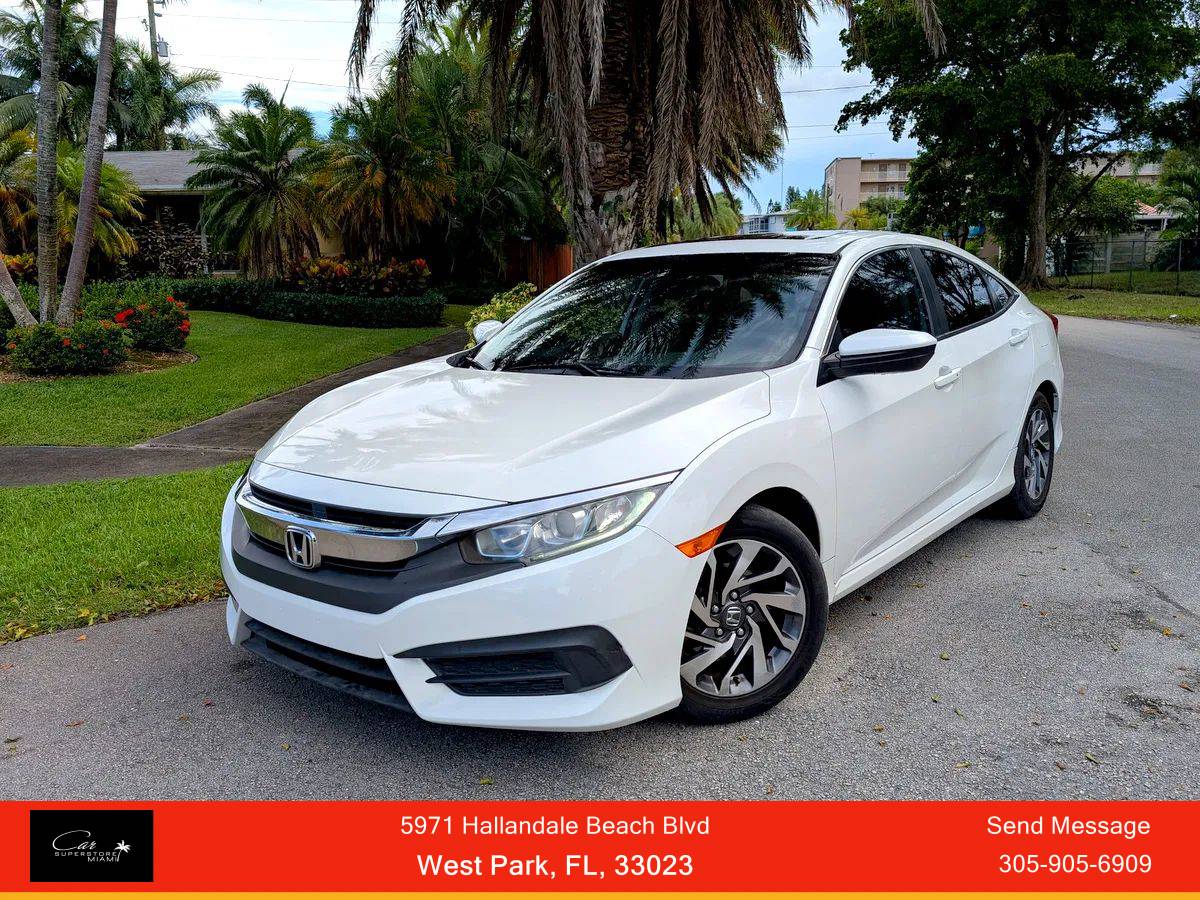 2018 Honda Civic EX — Sedan — 124,611 mi — West Park, FL