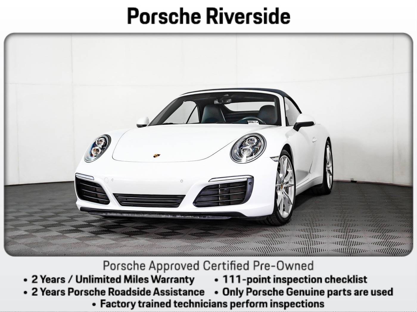 2018 Porsche 911 Carrera — Convertible — 32,641 mi — Riverside, CA