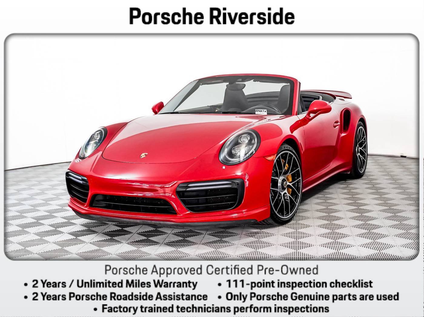 2017 Porsche 911 Turbo S — Convertible — 17,758 mi — Riverside, CA