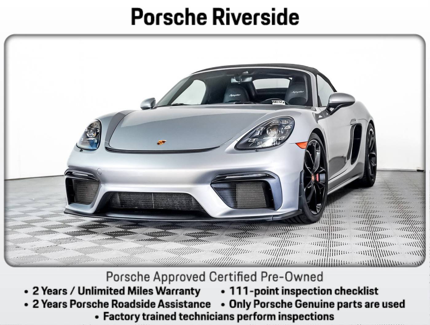 2022 Porsche 718 Boxster Spyder — Convertible — 9,610 mi — Riverside, CA