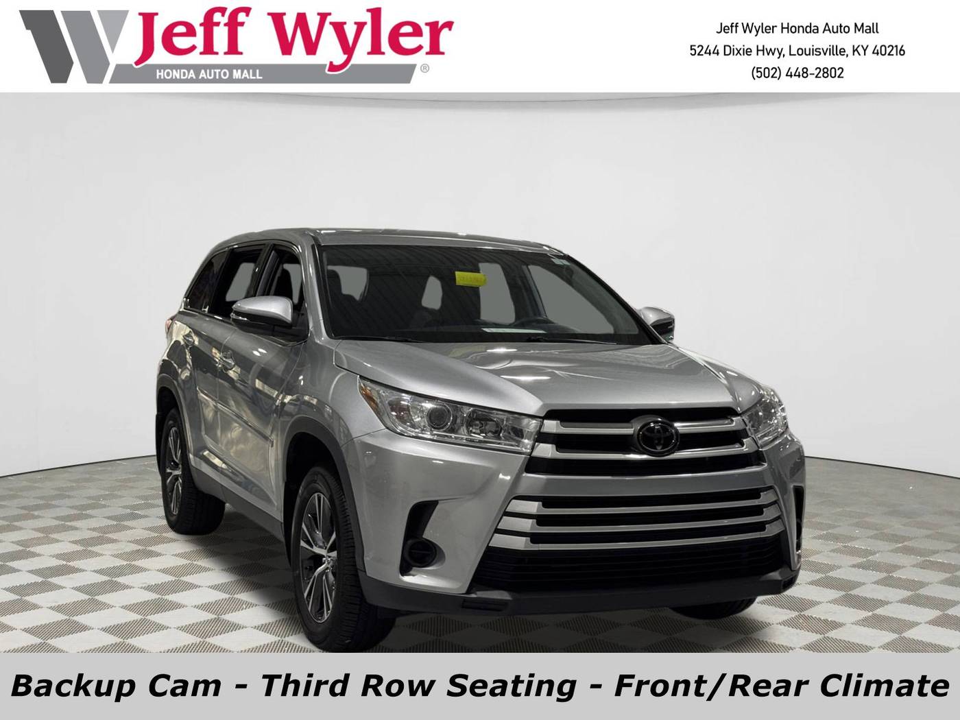2019 Toyota Highlander LE V6 — SUV — 104,208 mi — Louisville, KY