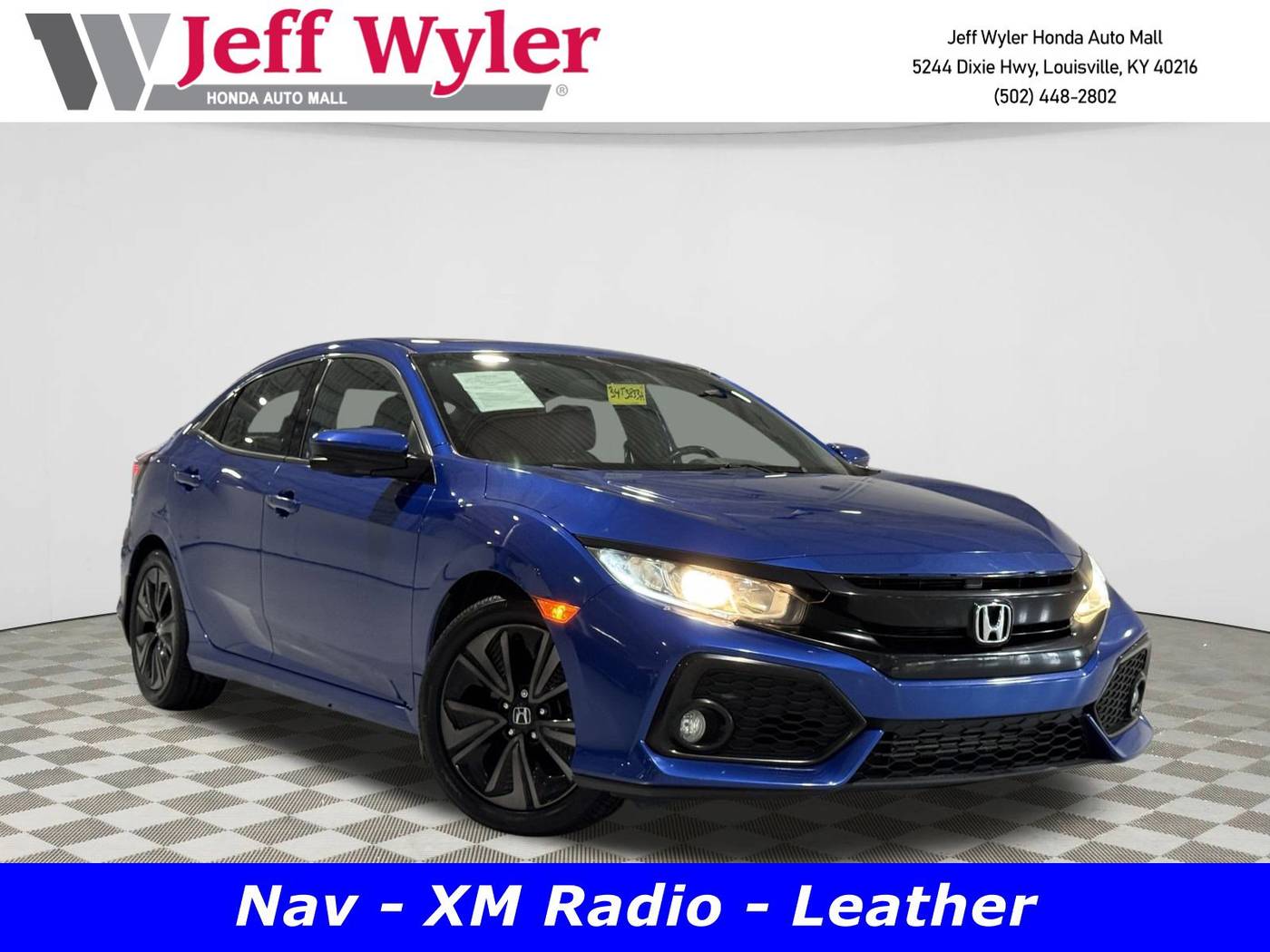 2017 Honda Civic EX-L Navi — Hatchback — 85,635 mi — Louisville, KY
