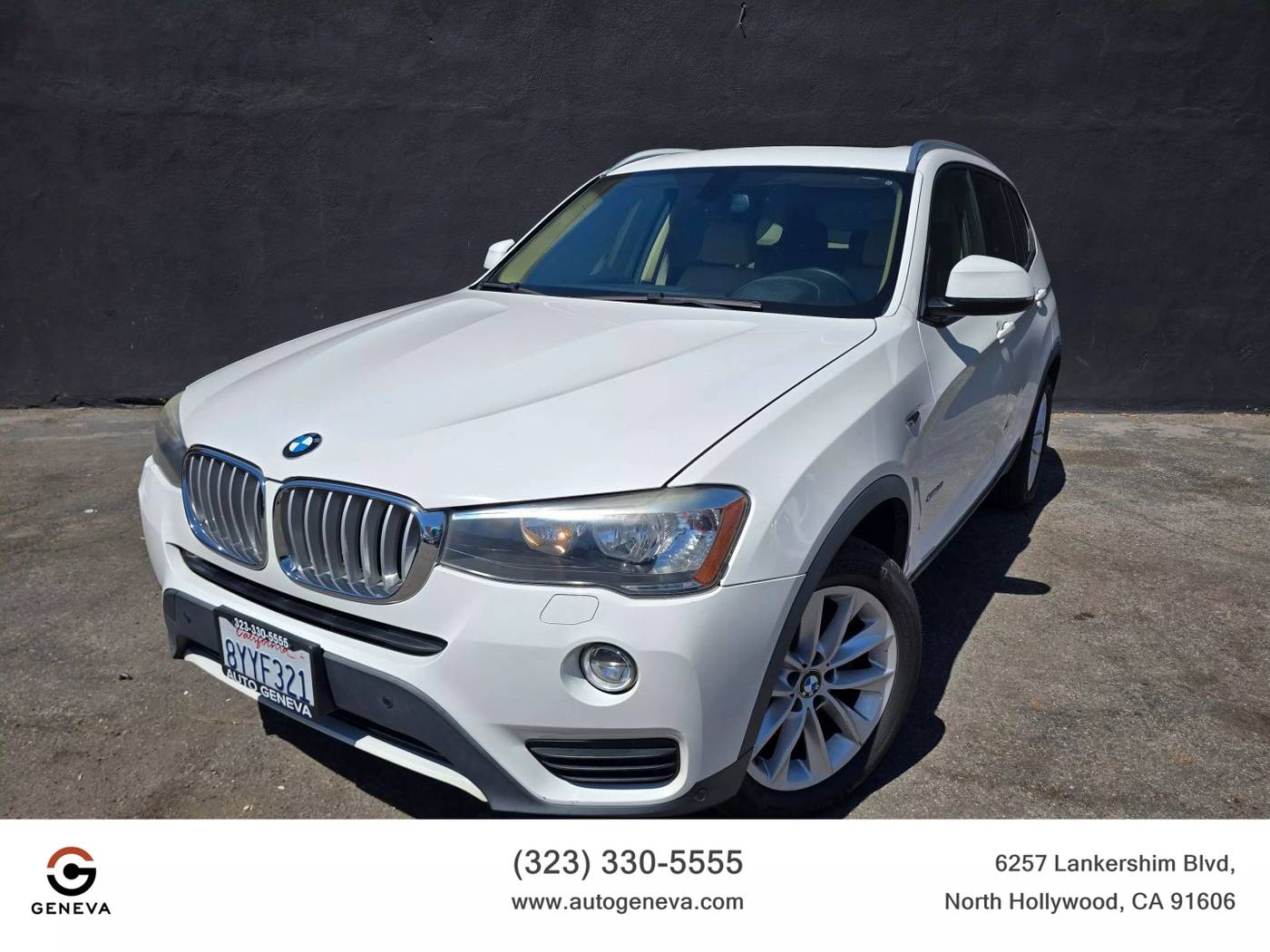 2016 BMW X3 28i — SUV — 87,136 mi — Los Angeles, CA