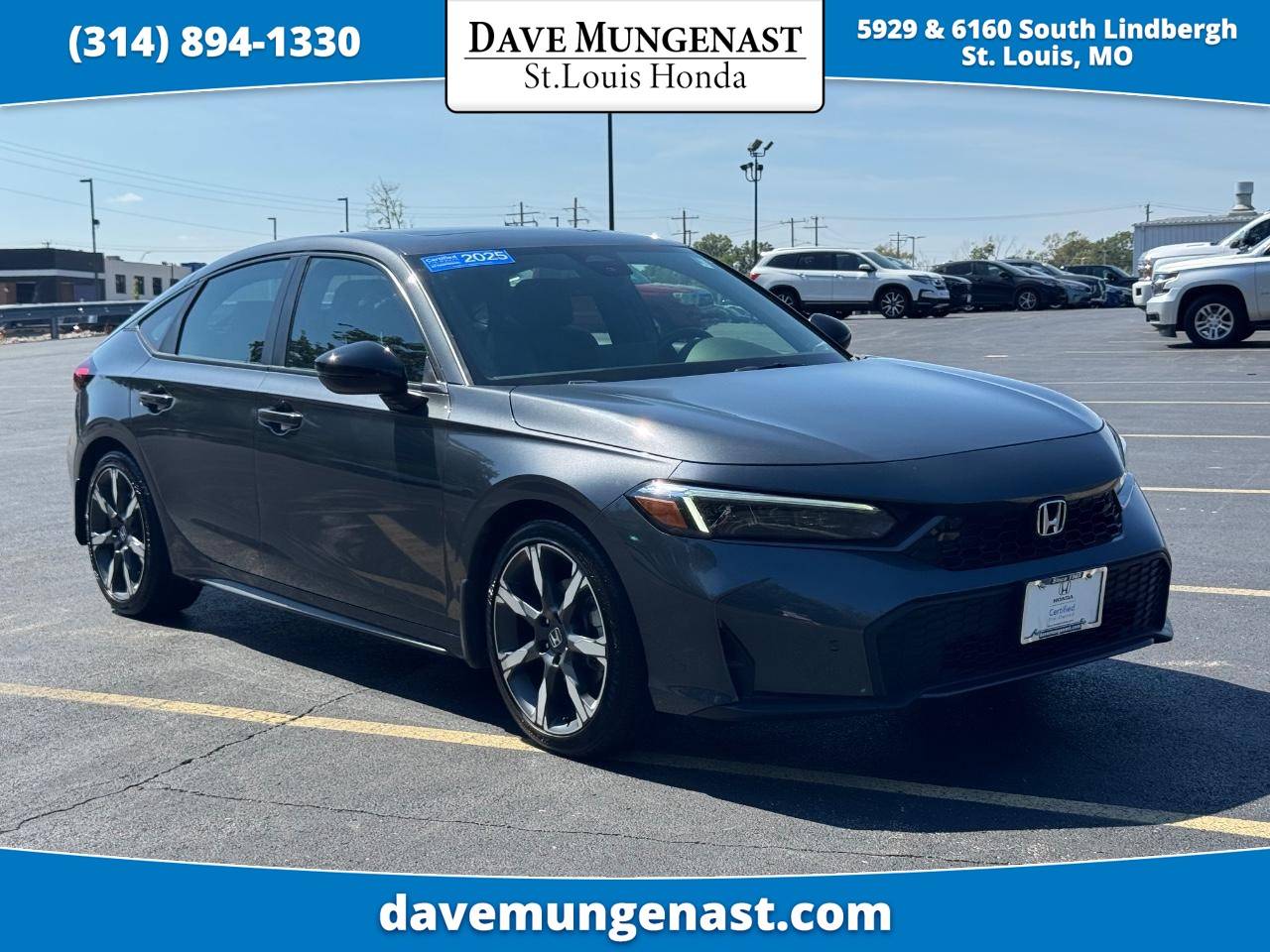 2025 Honda Civic Hybrid Sport Touring — Hatchback — 6,143 mi — St. Louis, MO
