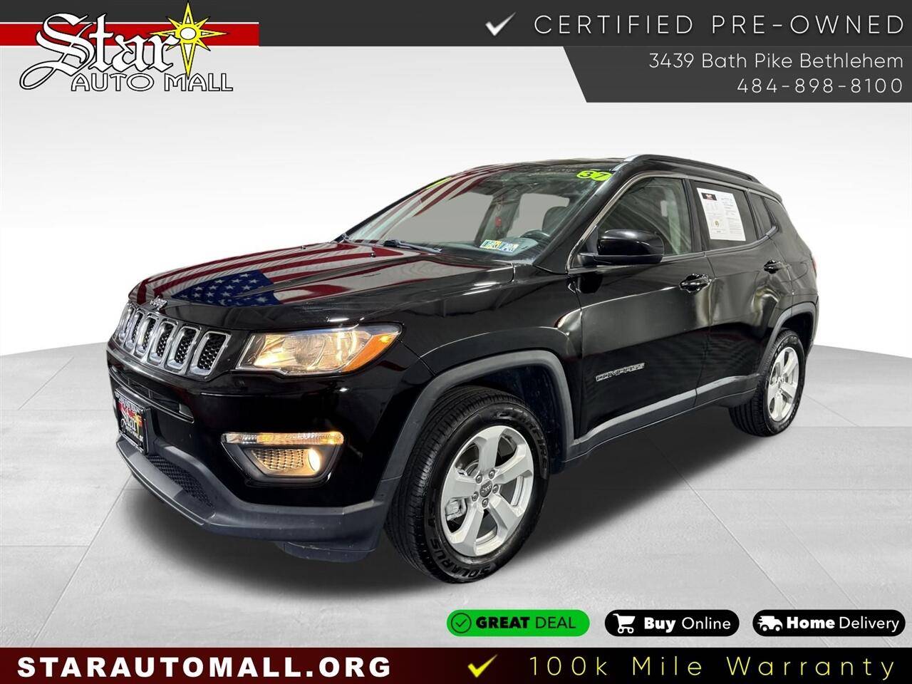 2019 Jeep Compass Latitude — SUV — 36,781 mi — Bethlehem, PA