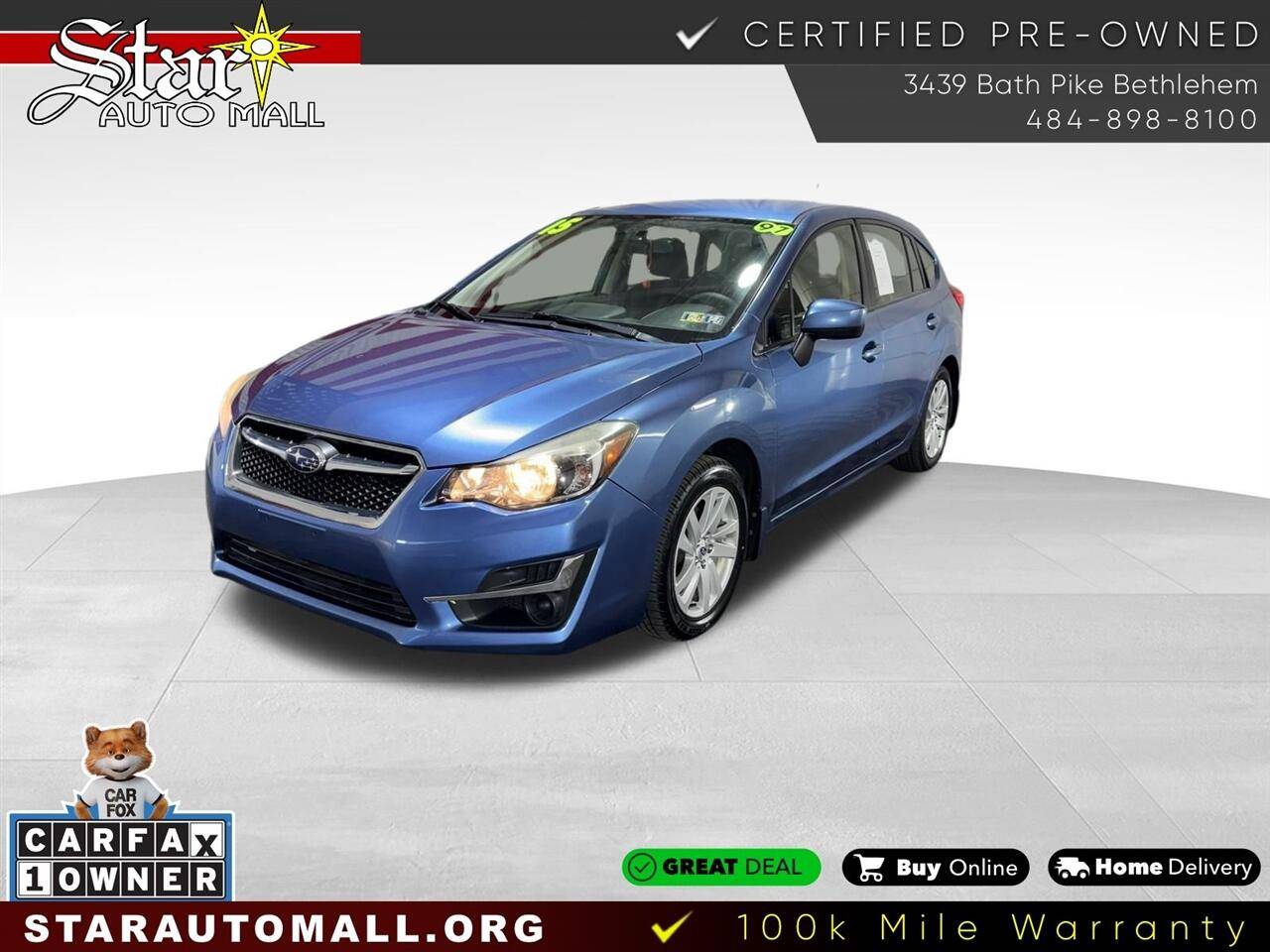 2015 Subaru Impreza 2.0i Premium — Wagon — 97,237 mi — Bethlehem, PA