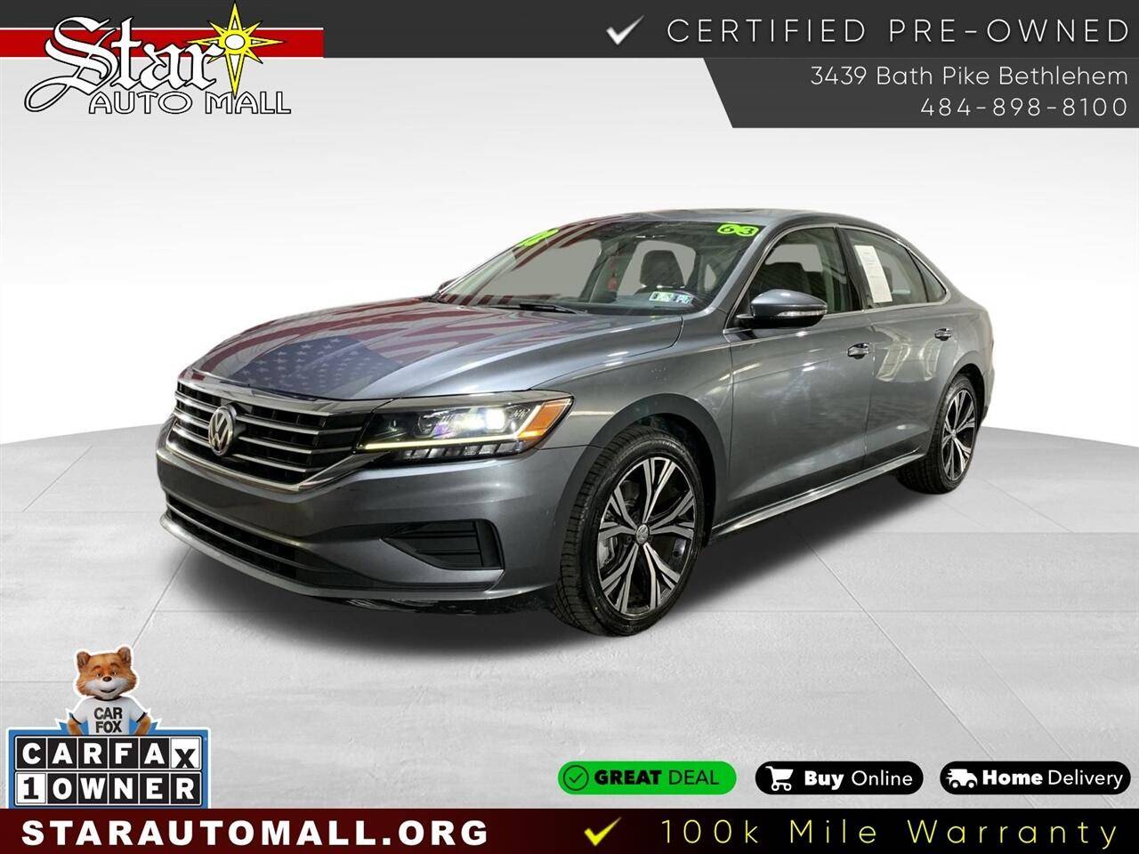 2022 Volkswagen Passat SE — Sedan — 63,176 mi — Bethlehem, PA