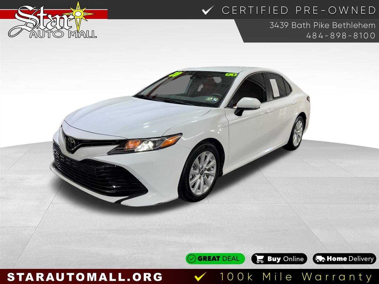 2020 Toyota Camry LE — Sedan — 70,596 mi — Bethlehem, PA