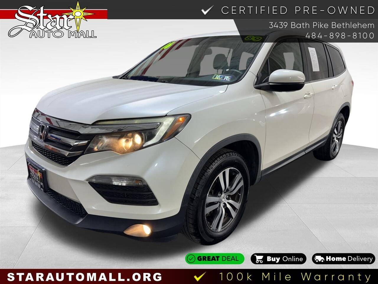 2016 Honda Pilot EX — SUV — 88,404 mi — Bethlehem, PA