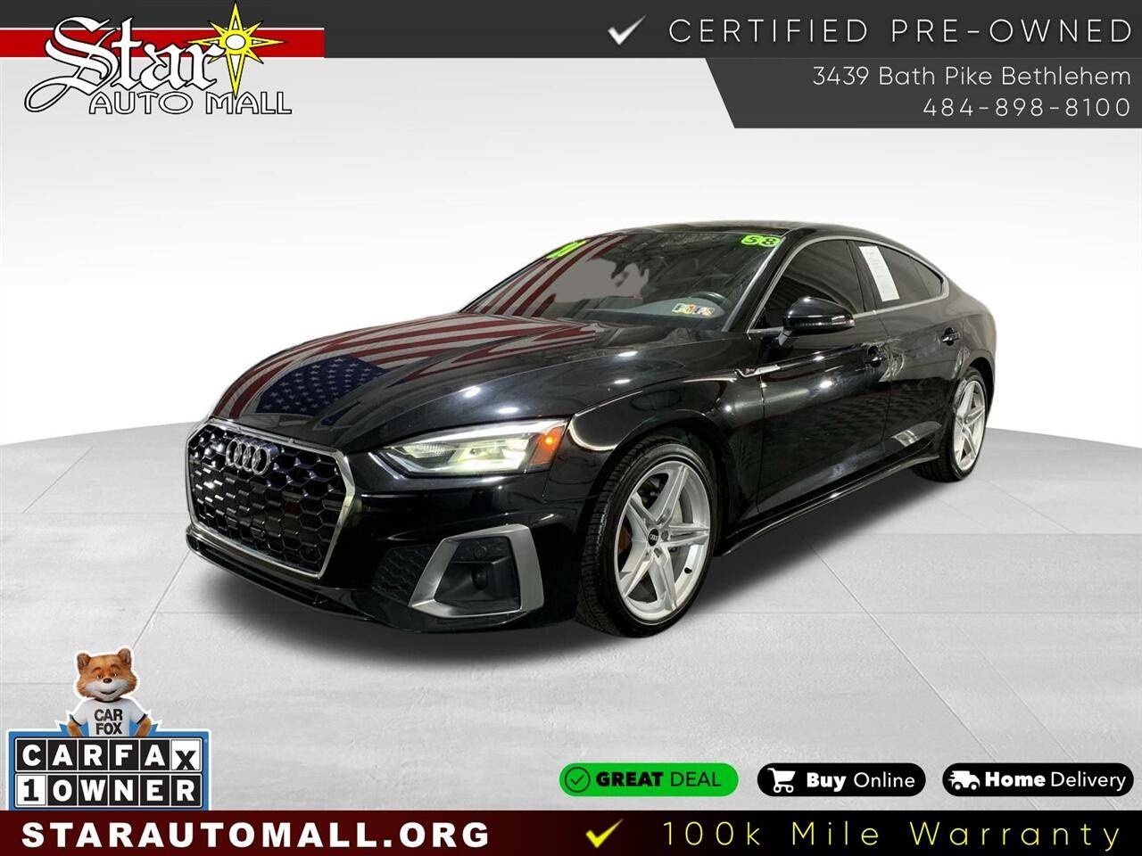 2021 Audi A5 Premium — Hatchback — 57,952 mi — Bethlehem, PA