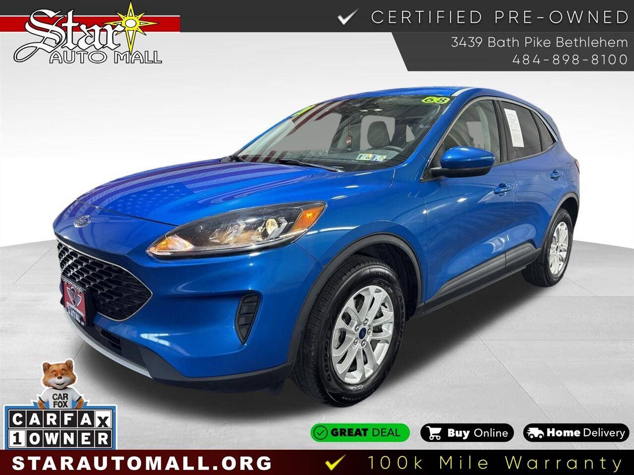 2021 Ford Escape SE — SUV — 67,728 mi — Bethlehem, PA