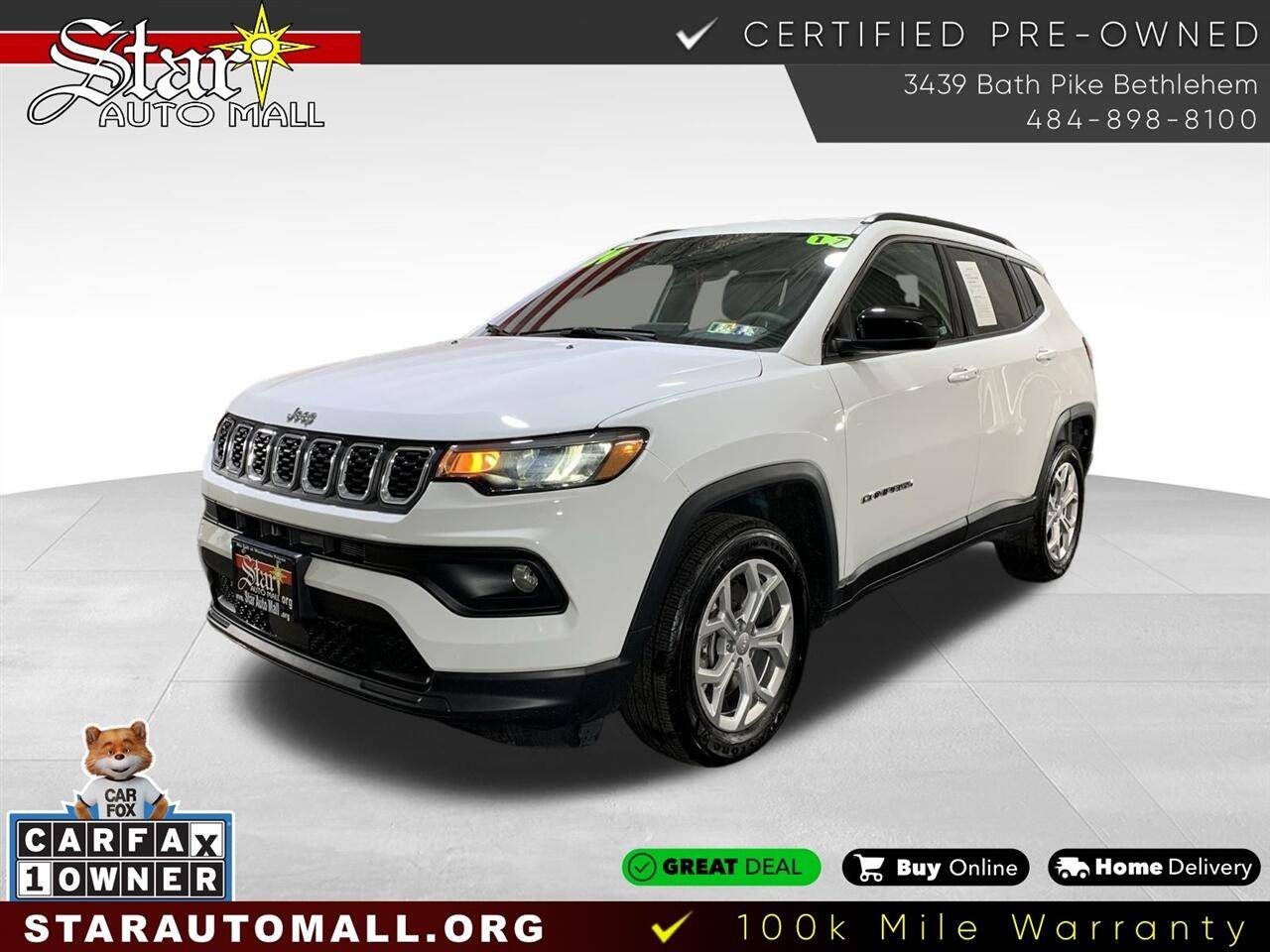 2024 Jeep Compass Latitude — SUV — 16,835 mi — Bethlehem, PA