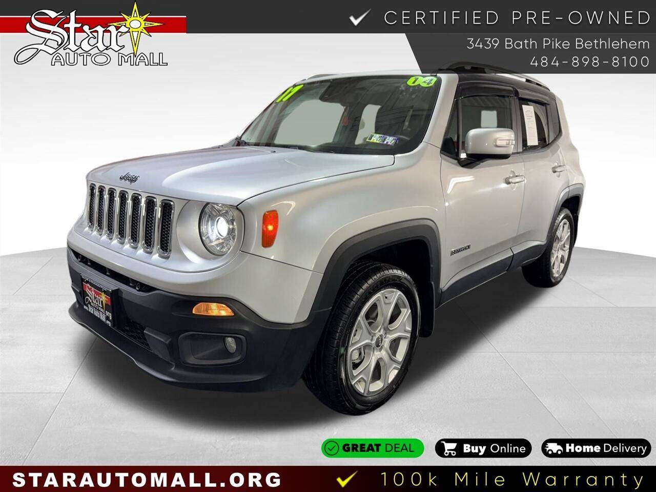 2017 Jeep Renegade Limited — SUV — 13,607 mi — Bethlehem, PA