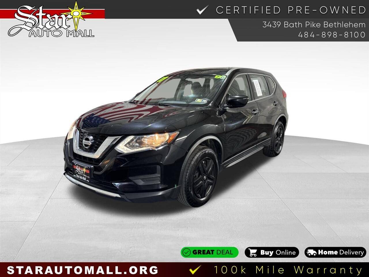 2017 Nissan Rogue S — SUV — 76,190 mi — Bethlehem, PA
