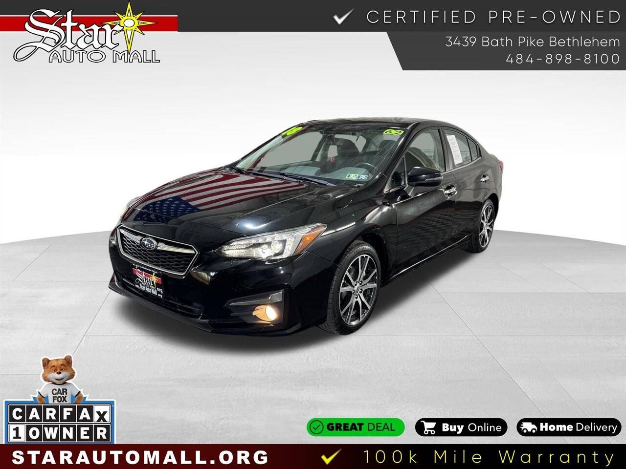 2018 Subaru Impreza 2.0i Limited — Sedan — 61,673 mi — Bethlehem, PA