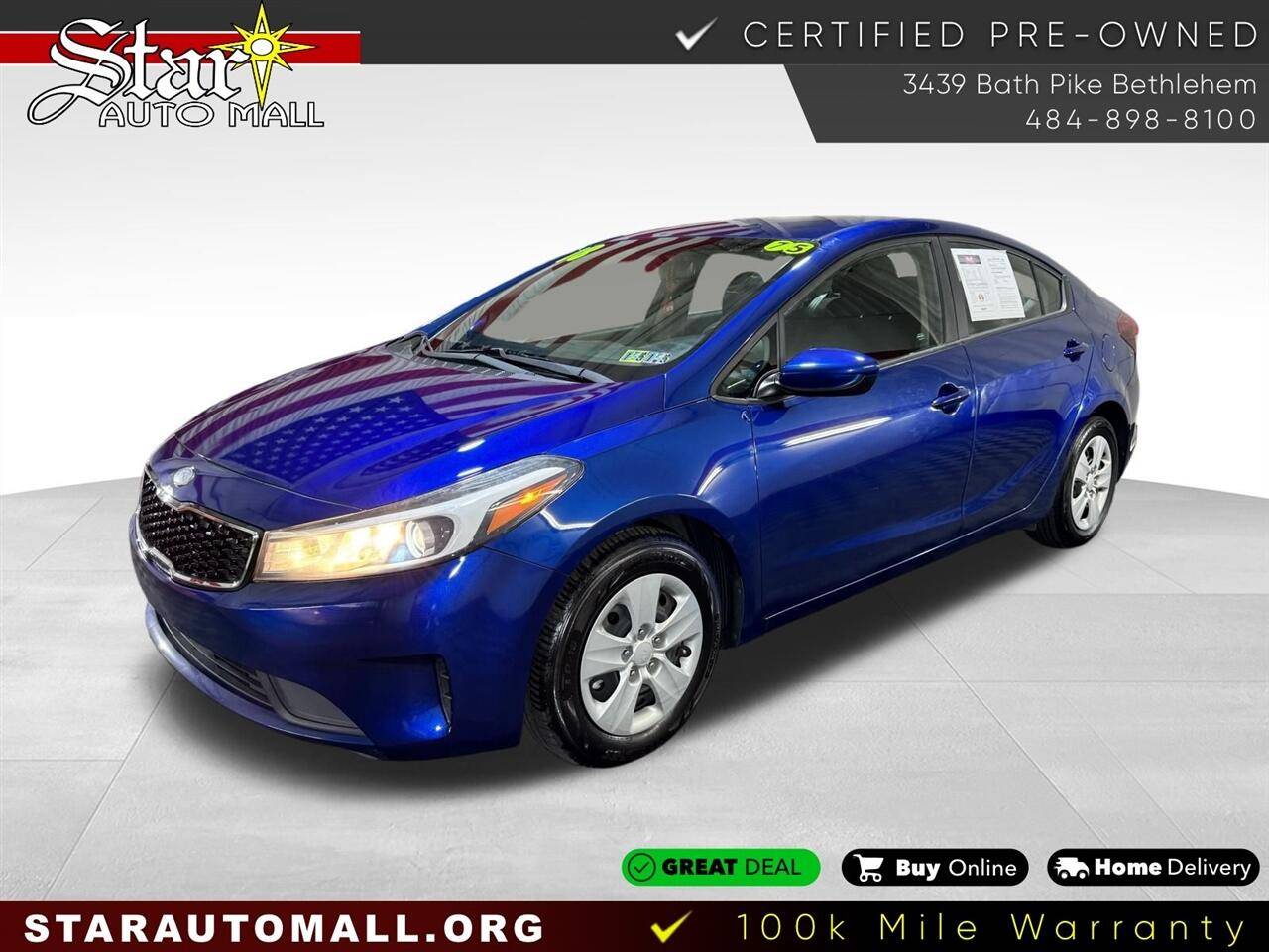 2018 Kia Forte LX — Sedan — 75,282 mi — Bethlehem, PA