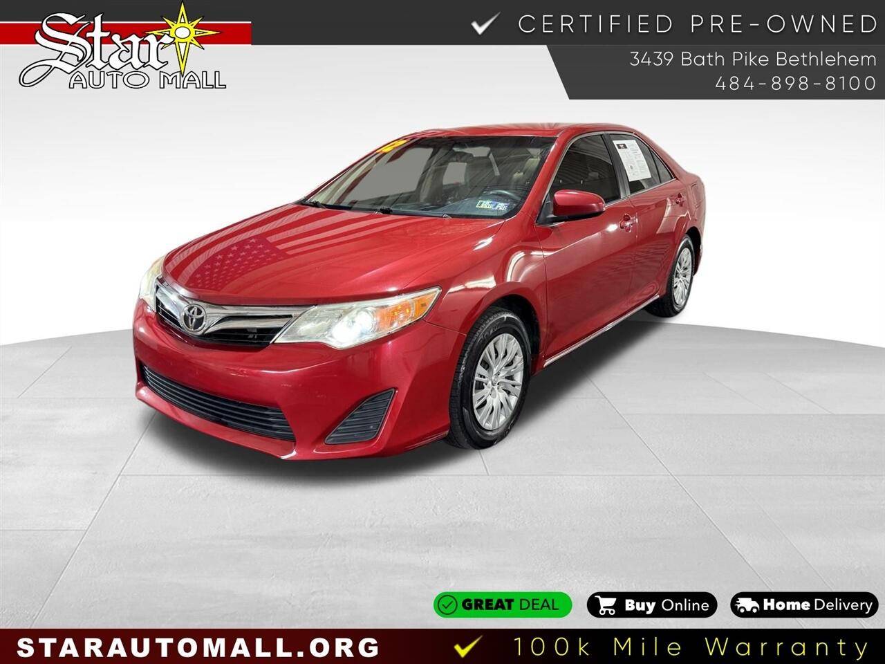 2012 Toyota Camry L — Sedan — 130,634 mi — Bethlehem, PA