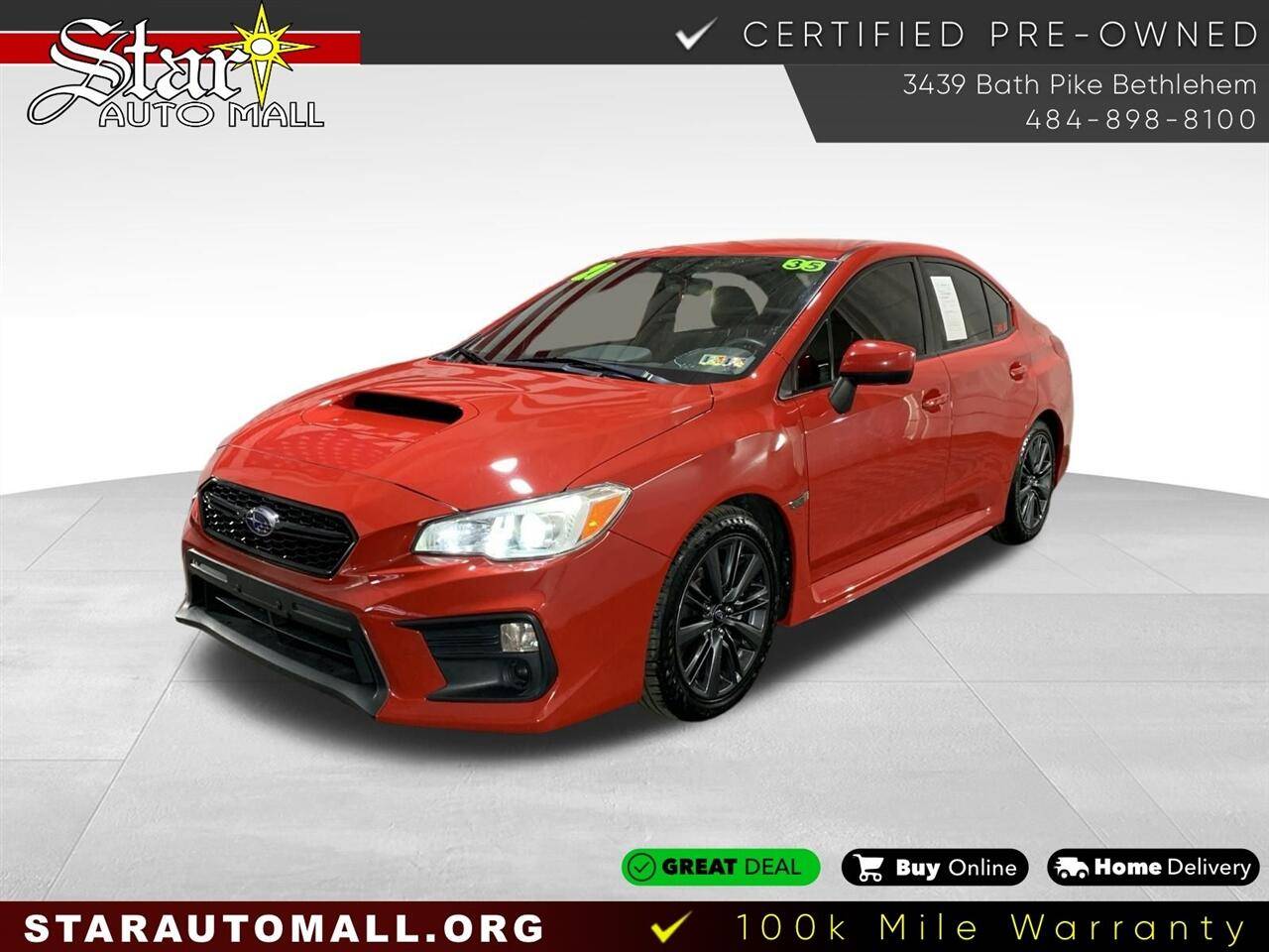 2021 Subaru WRX Standard — Sedan — 34,797 mi — Bethlehem, PA