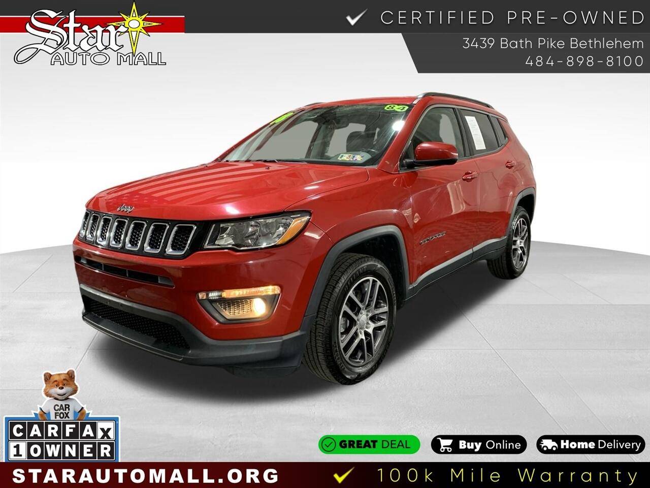 2018 Jeep Compass Latitude — SUV — 84,460 mi — Bethlehem, PA