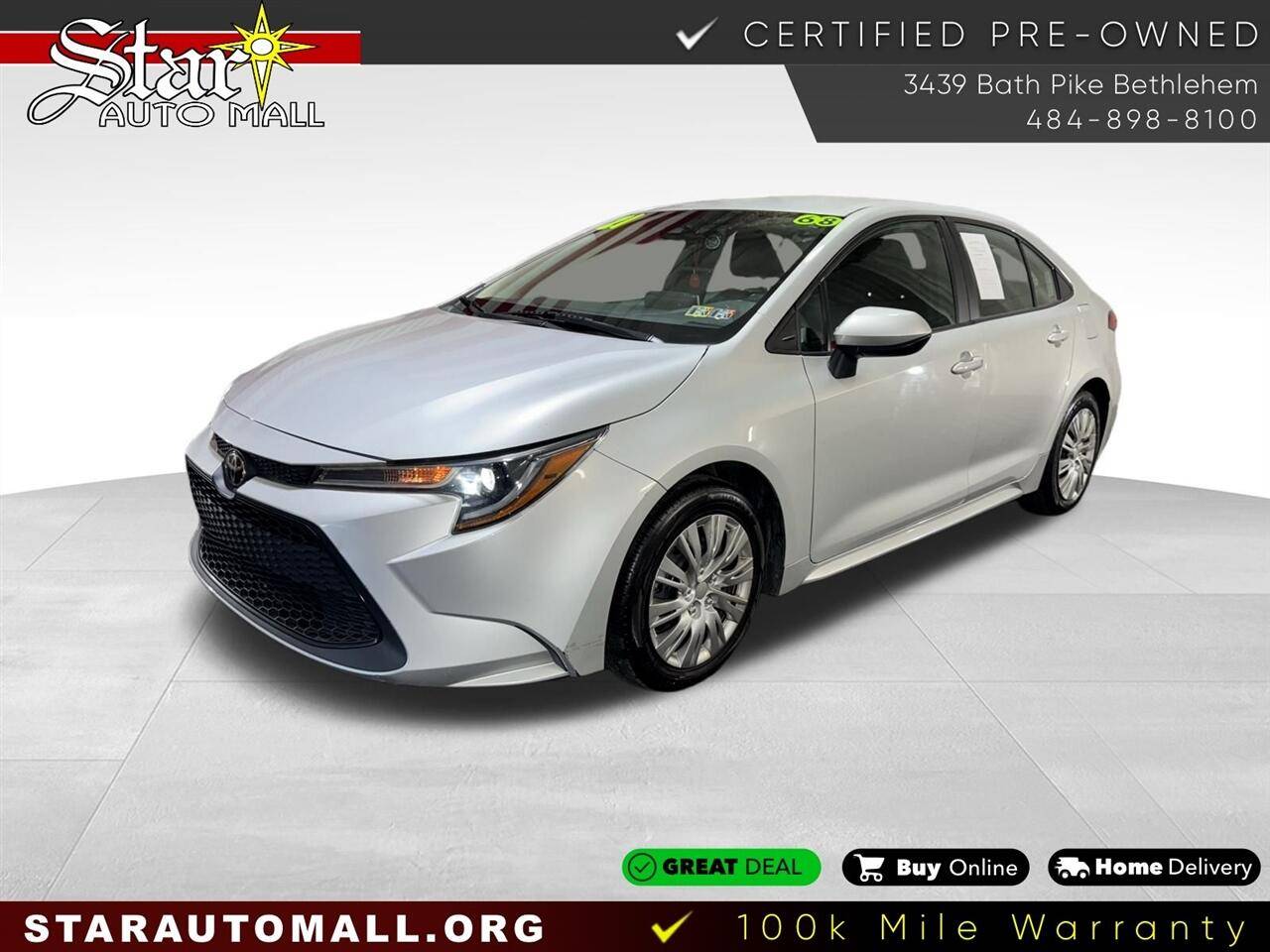 2021 Toyota Corolla LE — Sedan — 68,139 mi — Bethlehem, PA