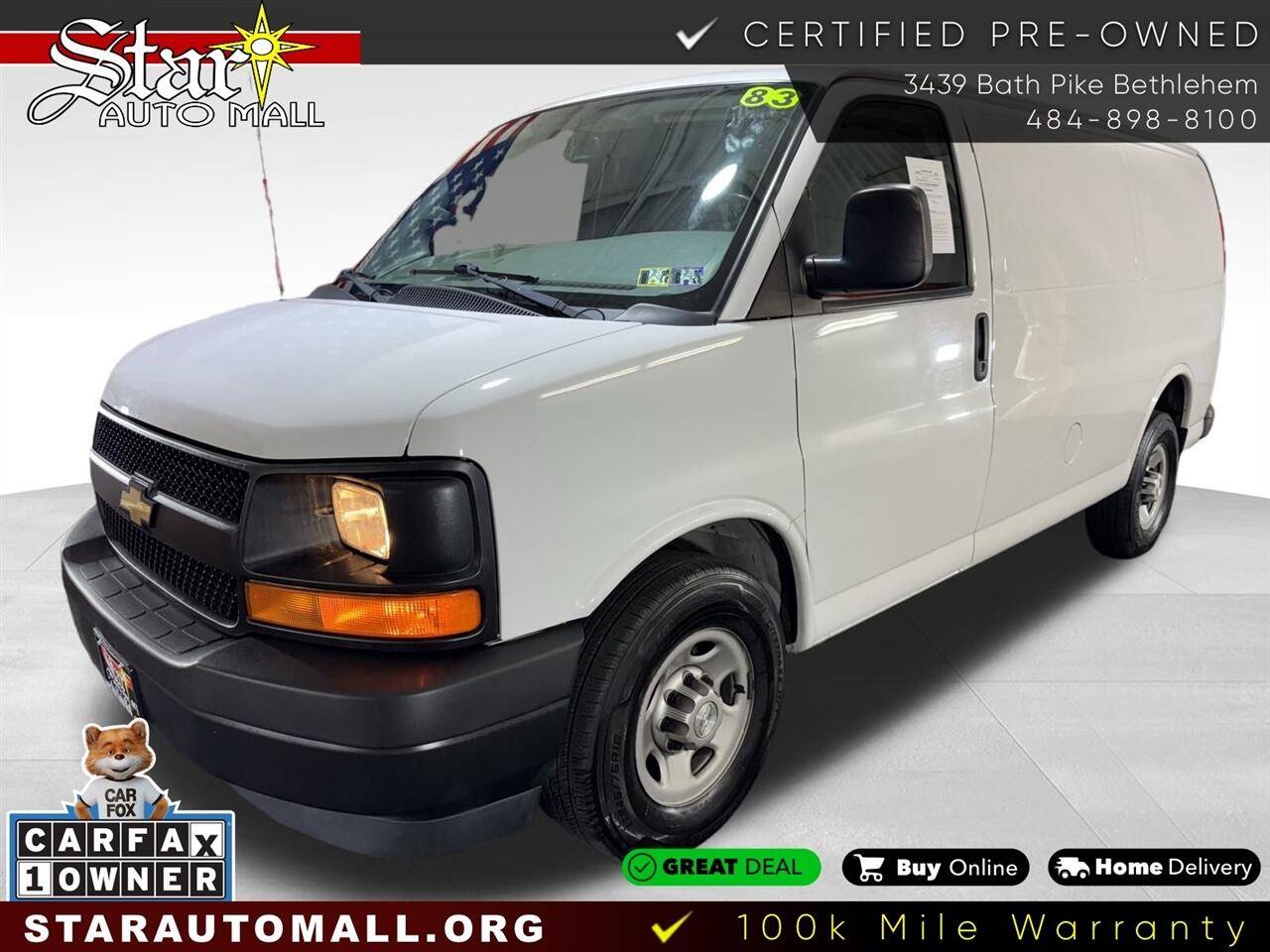 2017 Chevrolet Express Cargo Van Base — Cargo Van — 83,143 mi — Bethlehem, PA