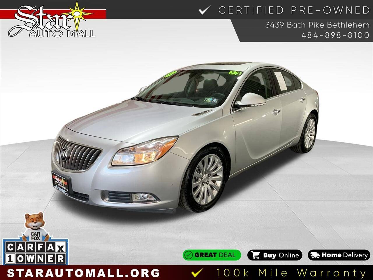 2013 Buick Regal Turbo Premium 1 — Sedan — 73,261 mi — Bethlehem, PA