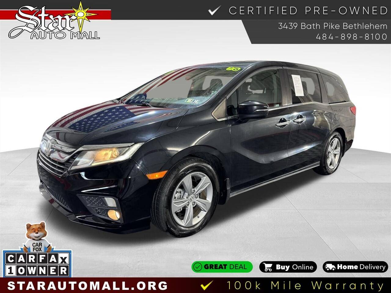 2018 Honda Odyssey EX-L — Minivan — 75,533 mi — Bethlehem, PA
