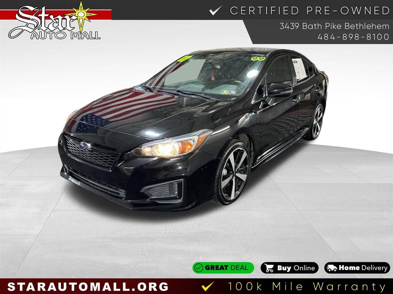 2017 Subaru Impreza 2.0i Sport — Sedan — 99,074 mi — Bethlehem, PA