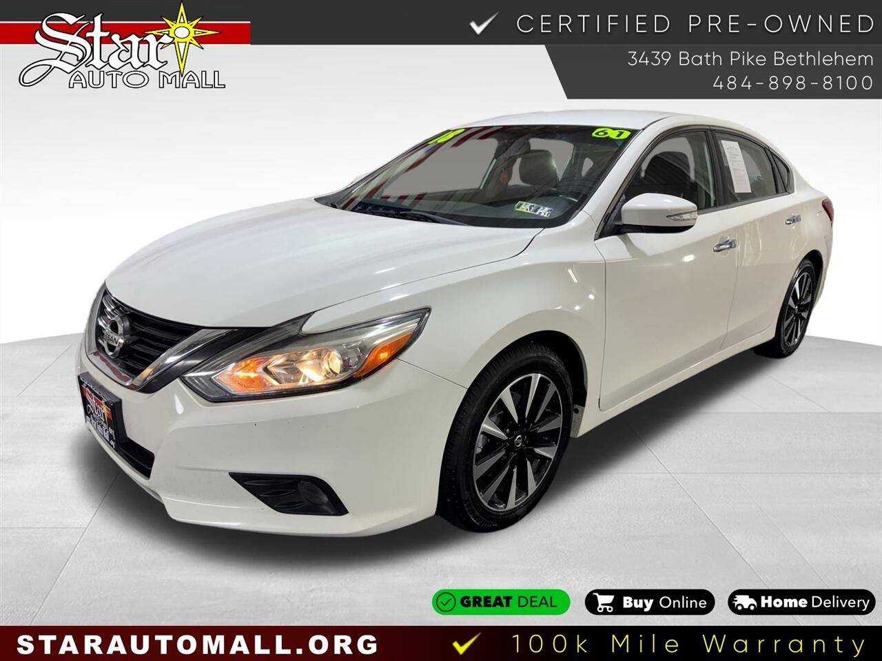 2018 Nissan Altima 2.5 SL — Sedan — 60,346 mi — Bethlehem, PA