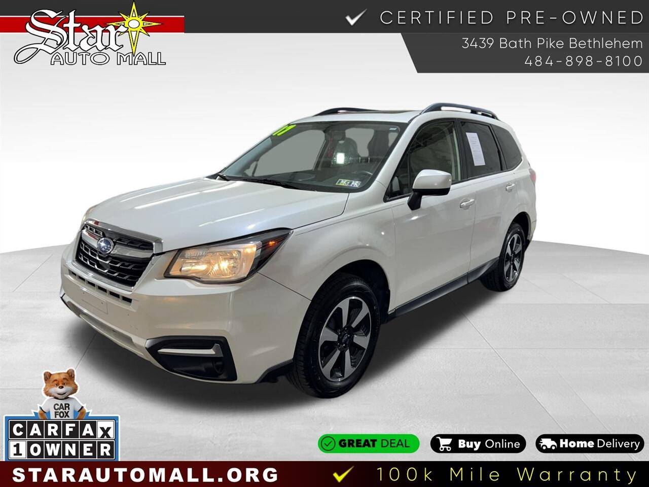 2017 Subaru Forester 2.5i Premium — SUV — 108,198 mi — Bethlehem, PA
