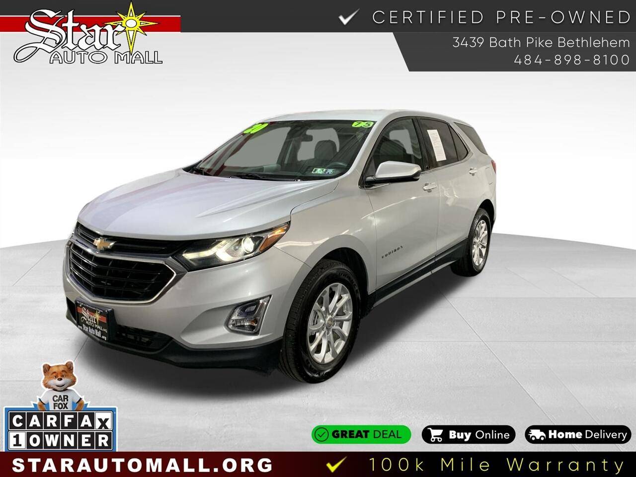 2020 Chevrolet Equinox LT — SUV — 75,481 mi — Bethlehem, PA