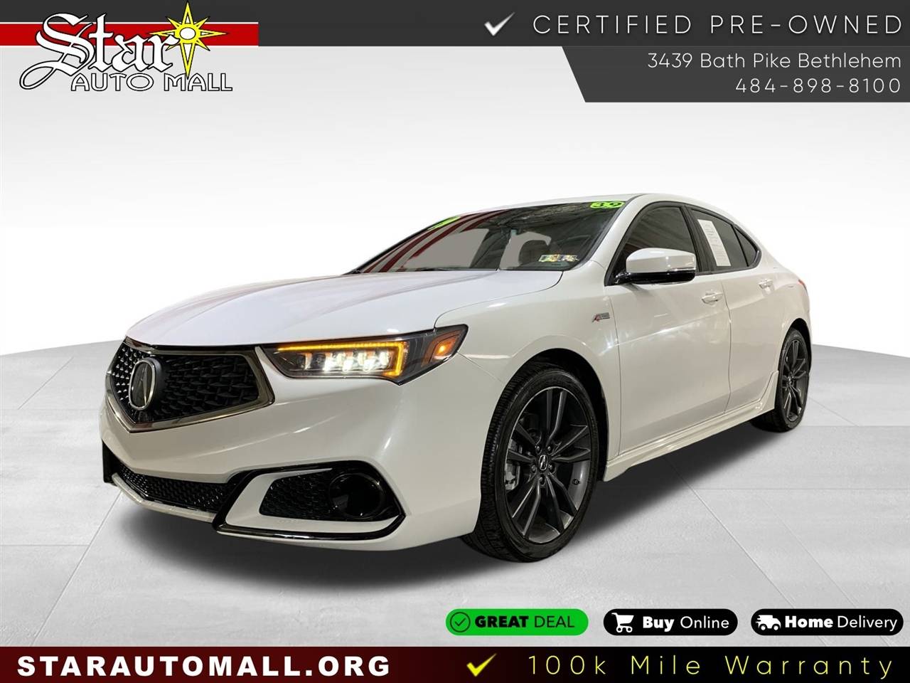 2019 Acura TLX A-Spec with Technology Package — Sedan — 39,130 mi — Bethlehem, PA