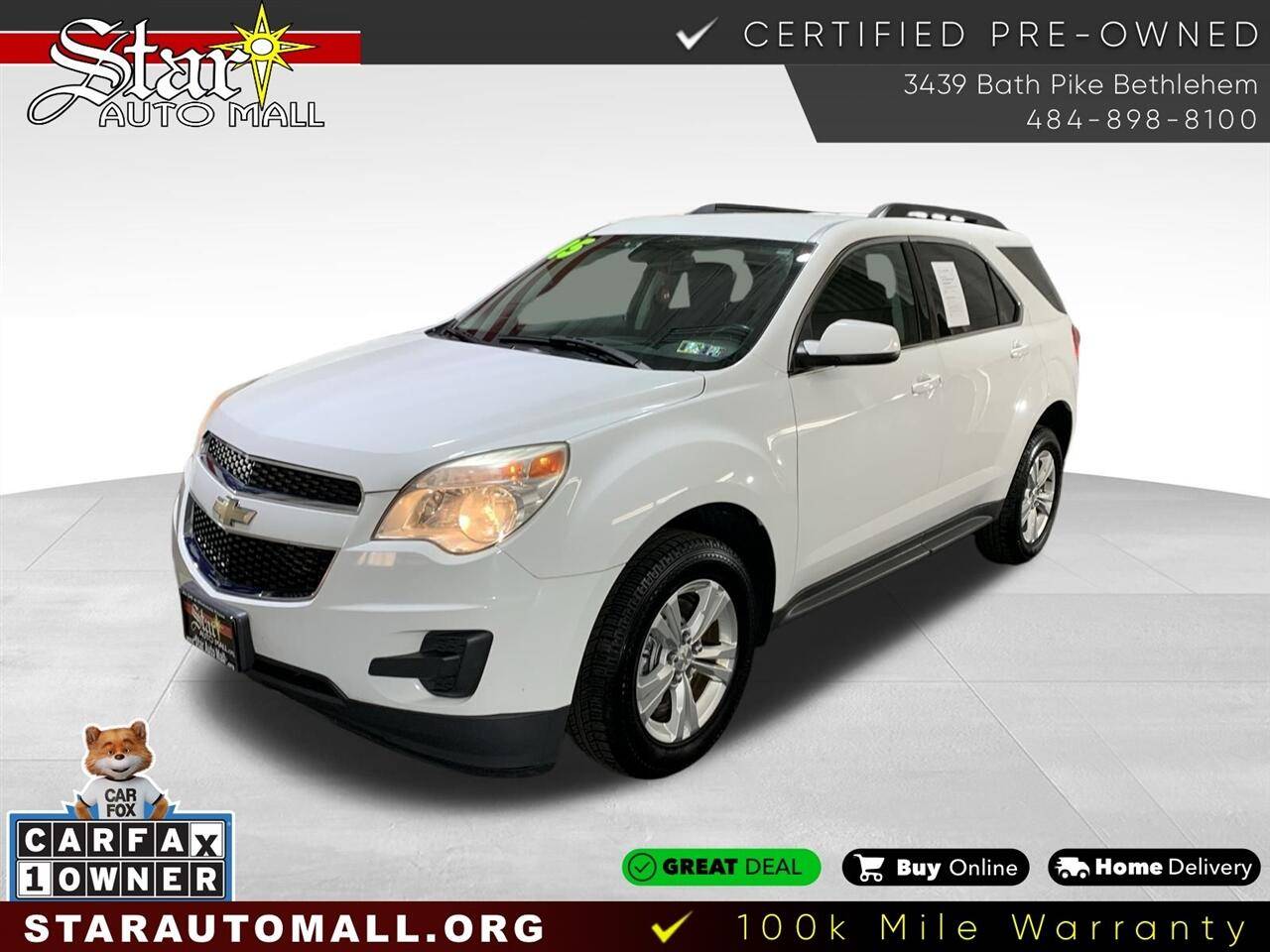 2015 Chevrolet Equinox LT — SUV — 121,156 mi — Bethlehem, PA