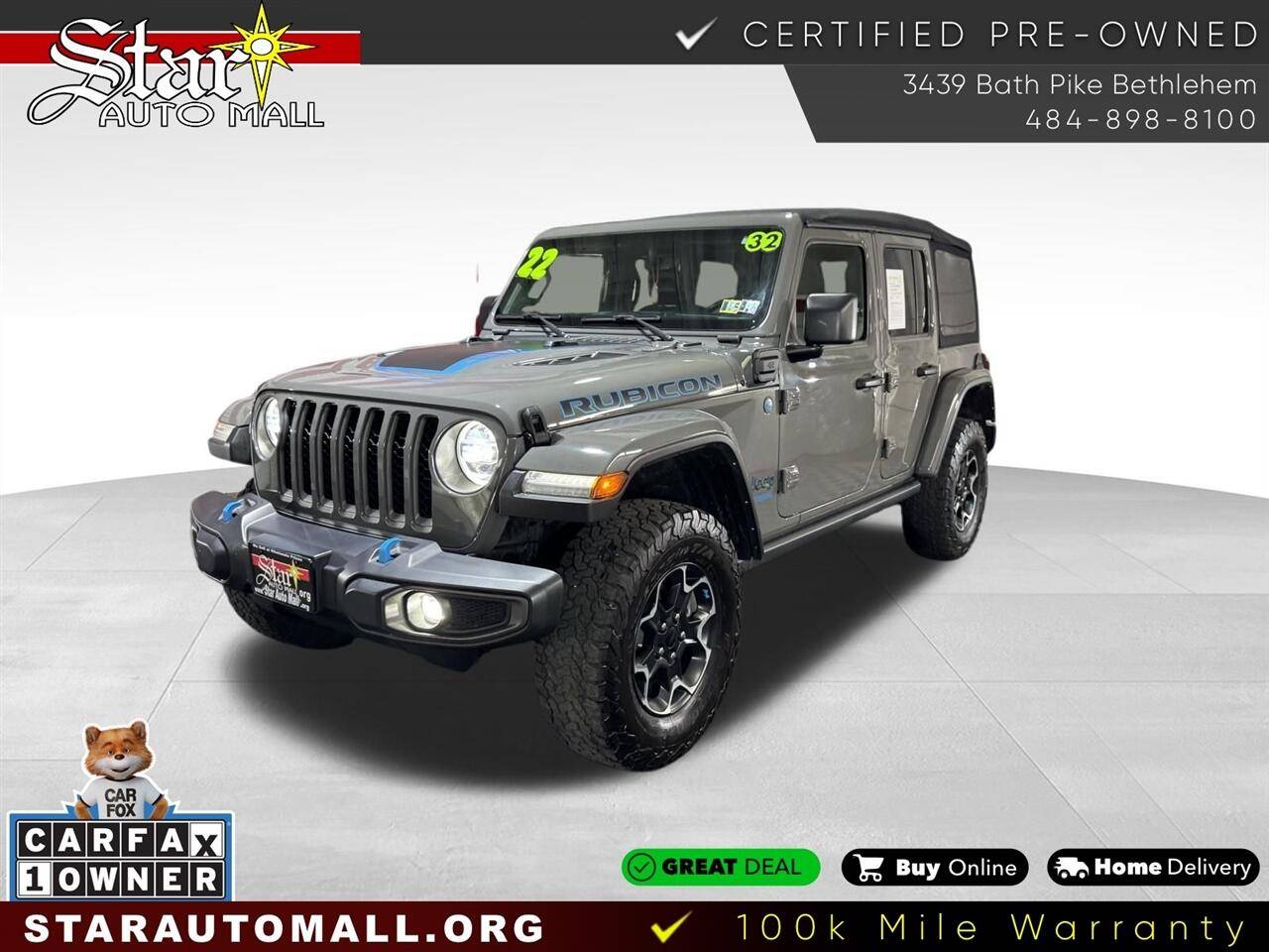 2022 Jeep Wrangler Rubicon 4xe — SUV — 31,513 mi — Bethlehem, PA