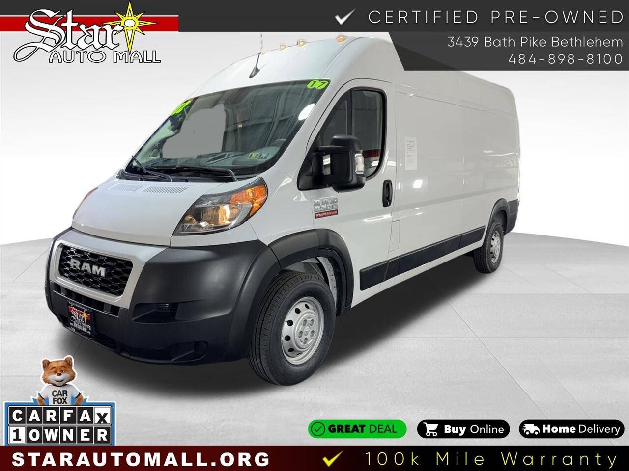 2022 Ram ProMaster Cargo Van 2500 — Cargo Van — 16,969 mi — Bethlehem, PA