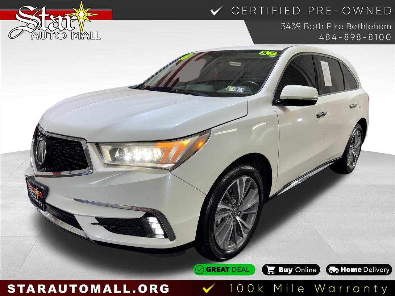 2018 Acura MDX Technology Package — SUV — 87,006 mi — Bethlehem, PA